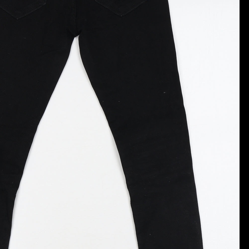Burton Mens Black Cotton Skinny Jeans Size 28 in L24 in Regular Zip