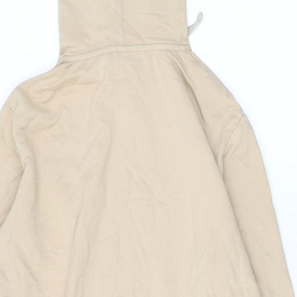 Level1 Mens Beige Cotton Pullover Hoodie Size M