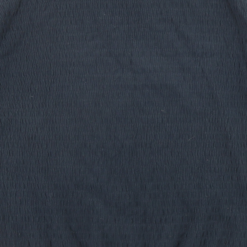 John Lewis Womens Blue Crew Neck Cotton Pullover Jumper Size S