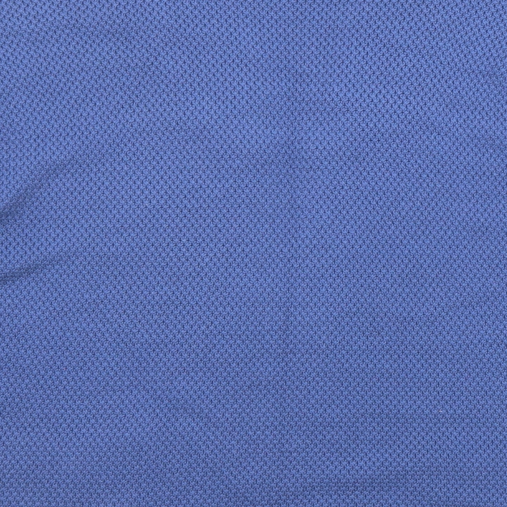 Marble Womens Blue Round Neck Cotton Cardigan Jumper Size 4 - Open