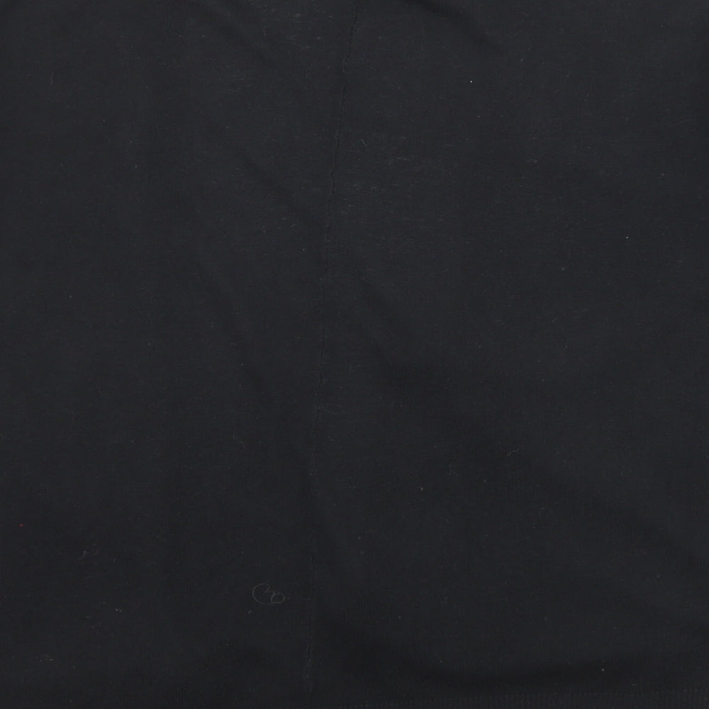 Marks & Spencer Womens Black Round Neck Viscose Cardigan Jumper Size S - Open
