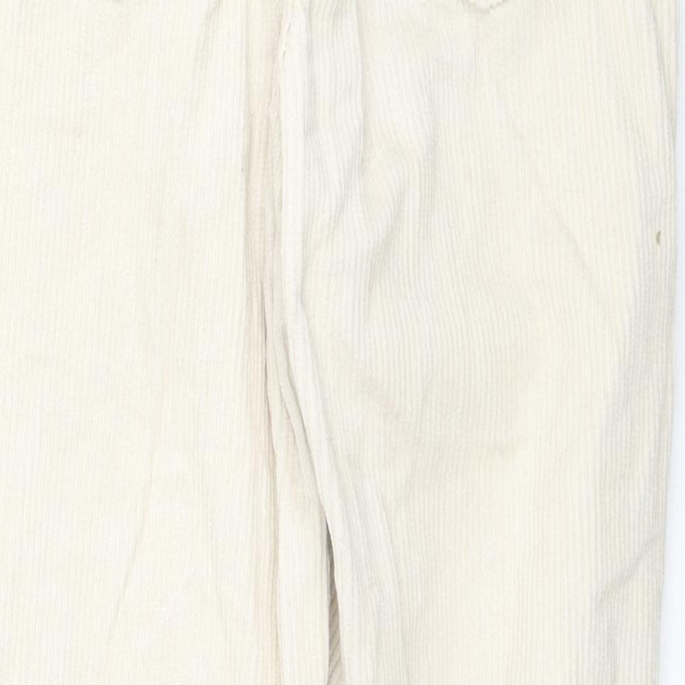 BDG Womens Beige Cotton Trousers Size 27 in L30 in Regular Zip