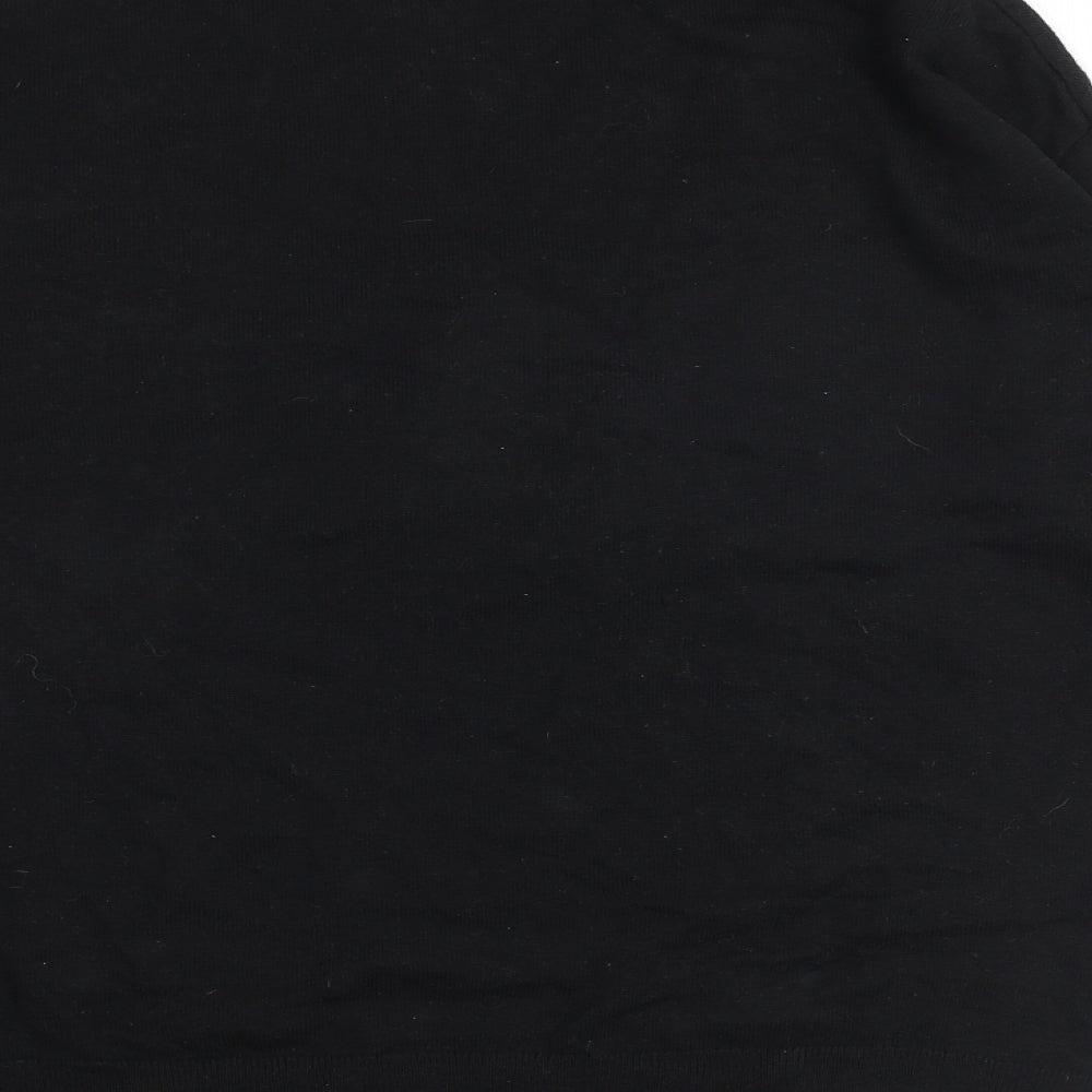 Debenhams Womens Black Round Neck Acrylic Pullover Jumper Size 12