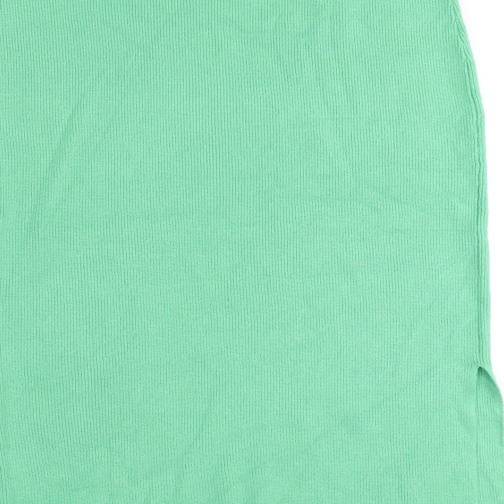 Marks & Spencer Womens Green Viscose Straight & Pencil Skirt Size XL