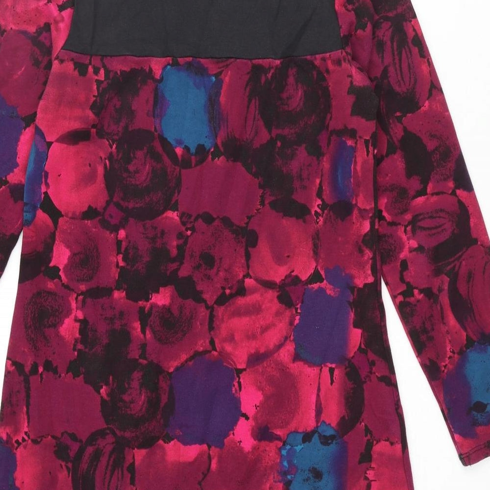 Braintree Womens Multicoloured Geometric Cotton Mini Size XS Round Neck Pullover