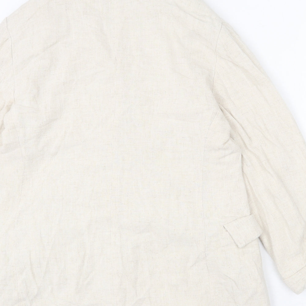 Stradivarius Womens Beige Jacket Blazer Size L