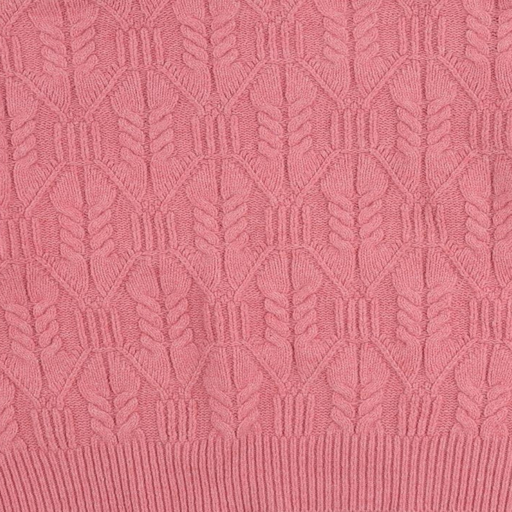Warehouse Womens Pink High Neck Polyester Pullover Jumper Size M