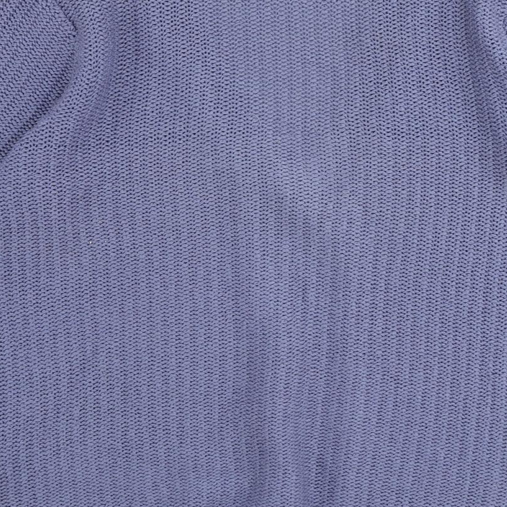 EWM Womens Blue V-Neck Acrylic Cardigan Jumper Size 14 - Size 14-16