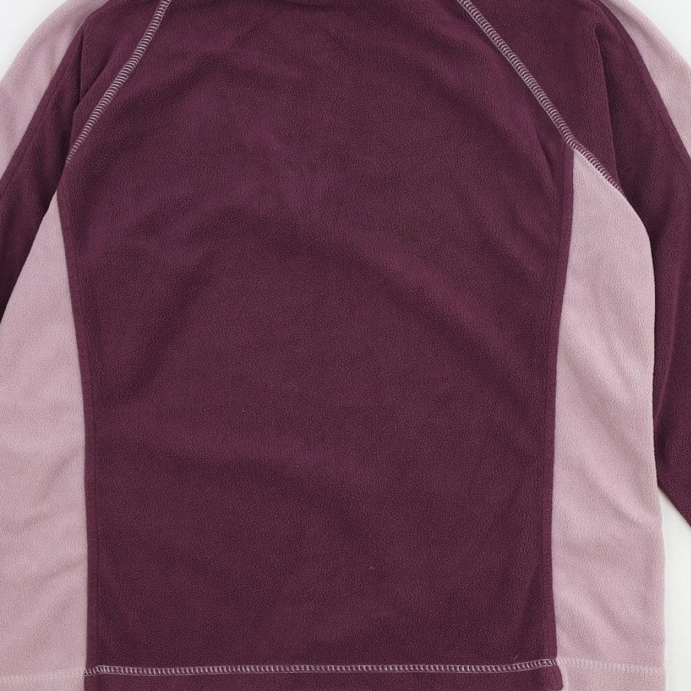 Dublin Womens Purple Polyester Pullover Sweatshirt Size M Zip - Quarter-Zip