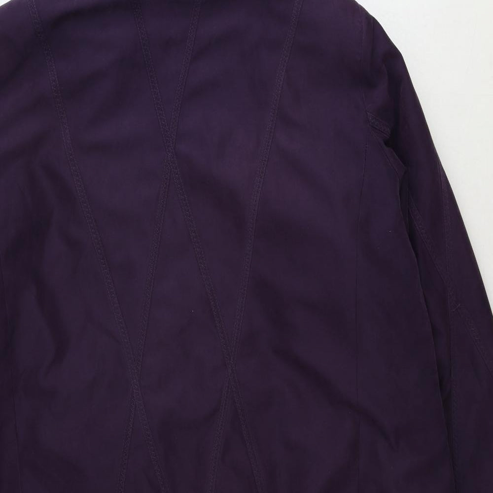 Bonmarché Womens Purple Jacket Size L Zip