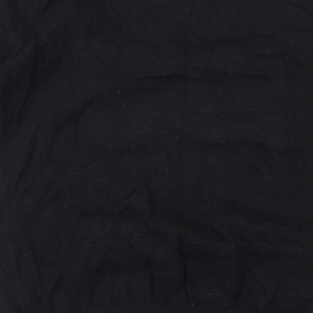 NEXT Womens Black Cotton Basic Blouse Size 8 Round Neck - Twin Set