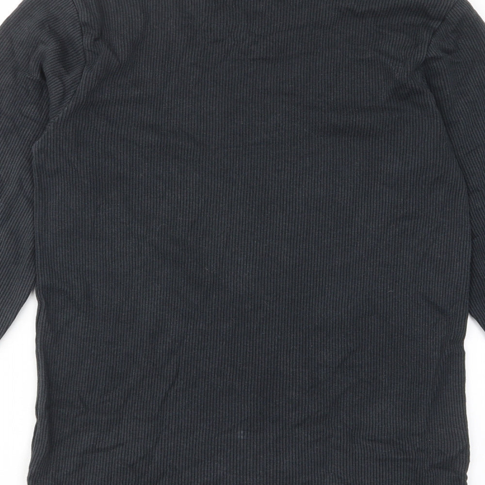 Marks & Spencer Mens Grey Cotton Pullover Sweatshirt Size M - Stretch