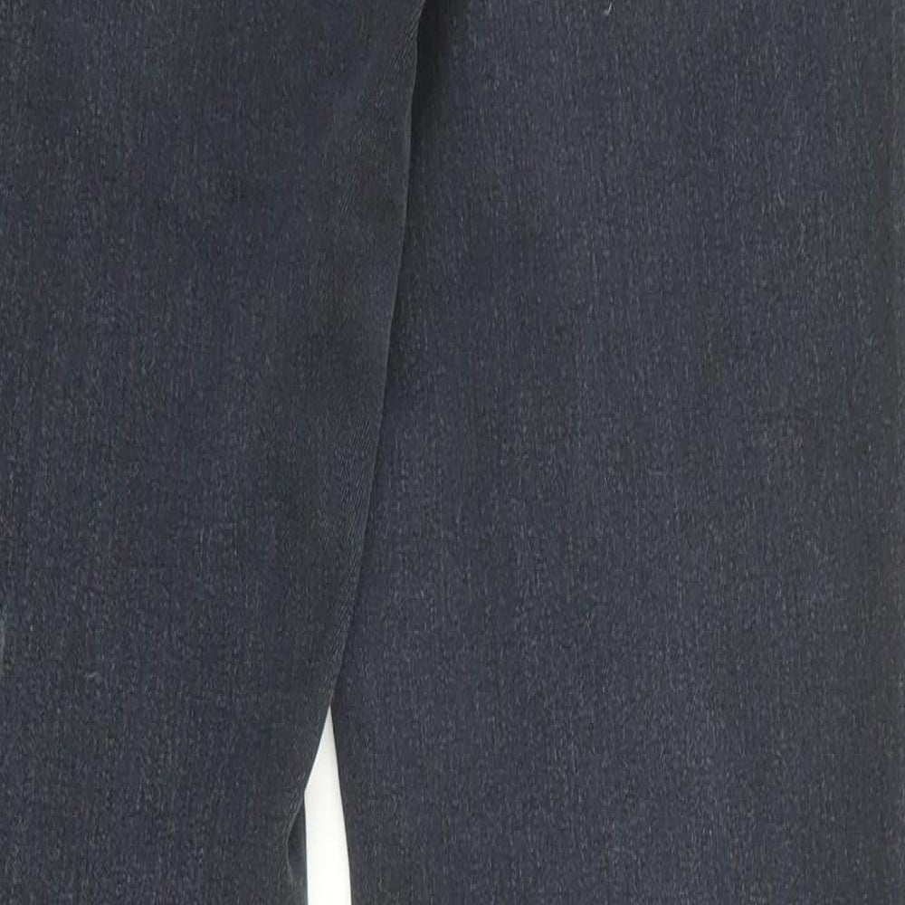 Warehouse Womens Black Cotton Skinny Jeans Size 10 L28 in Regular Zip - Pockets