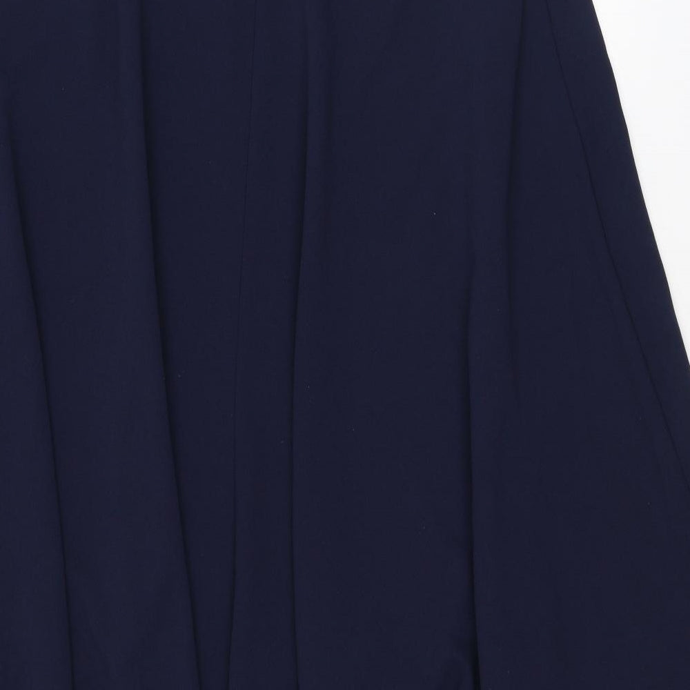 Yours Womens Blue Polyester Swing Skirt Size 16 - Asymmetric