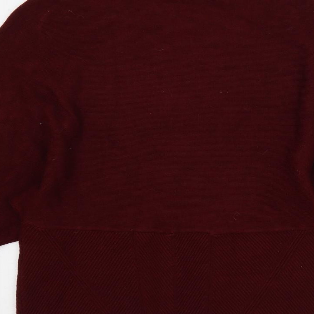 Marks & Spencer Womens Purple Crew Neck Viscose Pullover Jumper Size 8