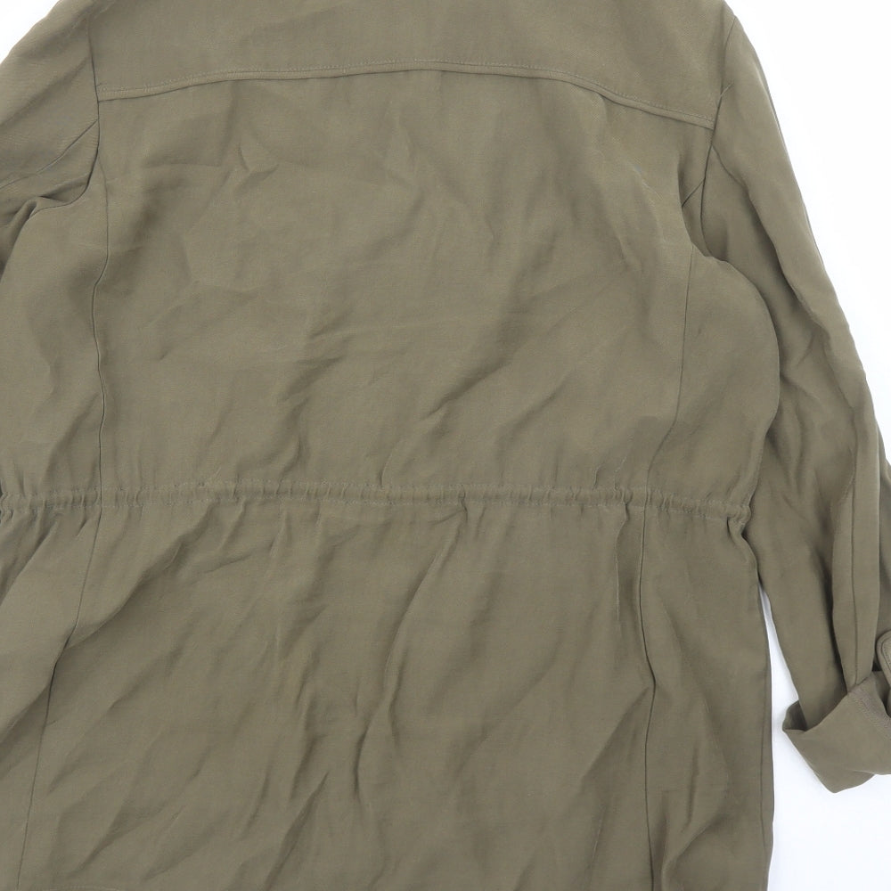 Zara Womens Green Jacket Size M Zip