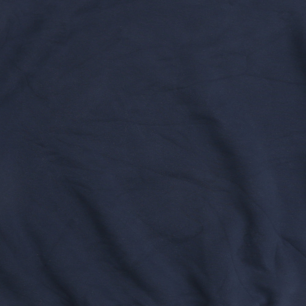 Honore Womens Blue Cotton Pullover Sweatshirt Size 12 Pullover