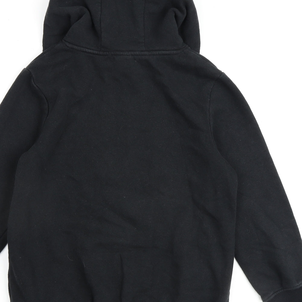 Next Boys Black Cotton Pullover Hoodie Size 10 Years Pullover