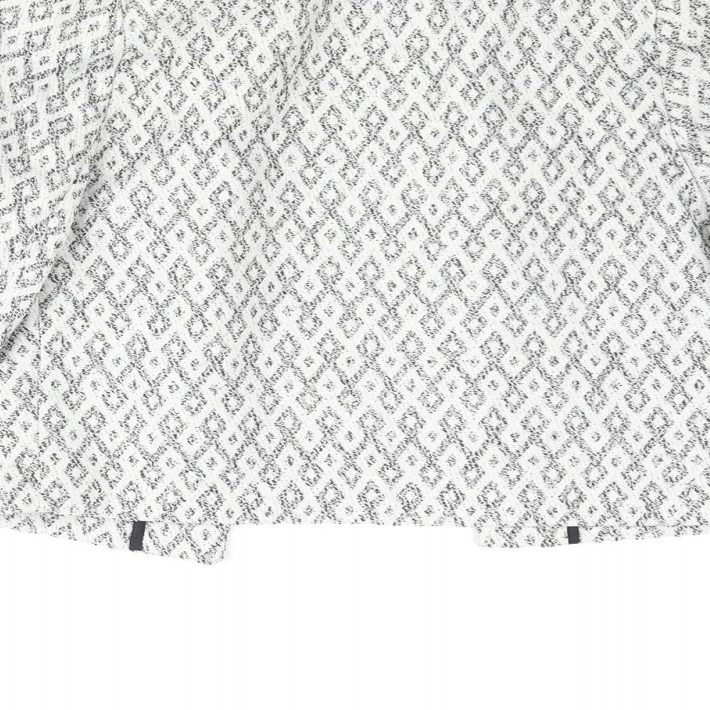NEXT Womens Ivory Geometric Jacket Size 10