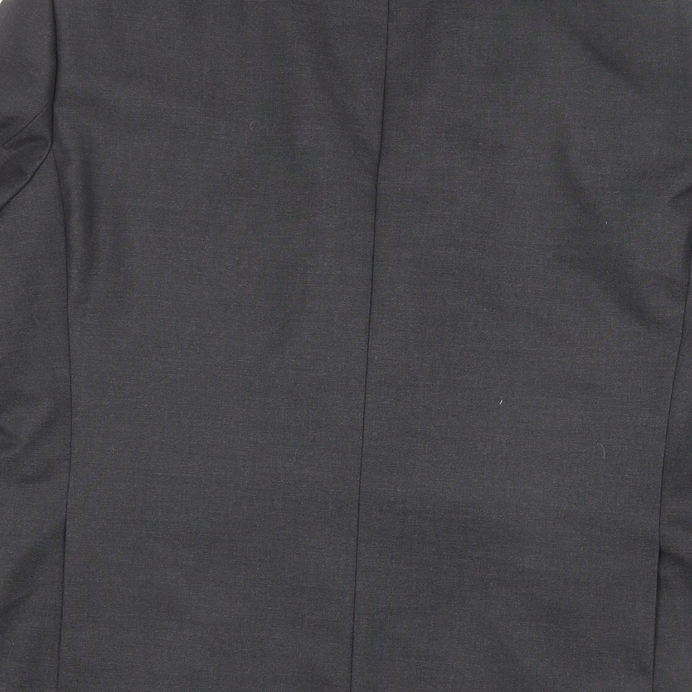 Marks & Spencer Mens Grey Polyester Jacket Blazer Size 44 Regular