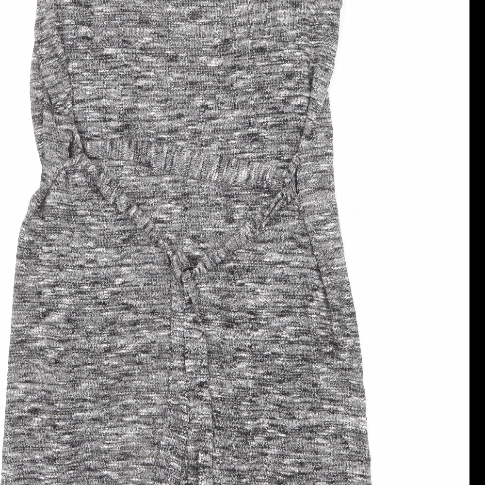 Dorothy Perkins Womens Grey V-Neck Polyester Cardigan Jumper Size 12 - Belted