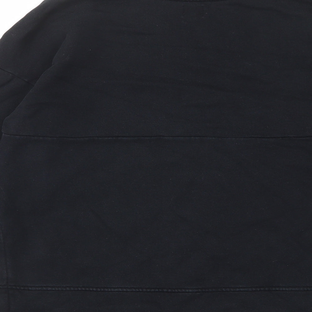 Kiin Womens Black Cotton Pullover Sweatshirt Size XS Pullover