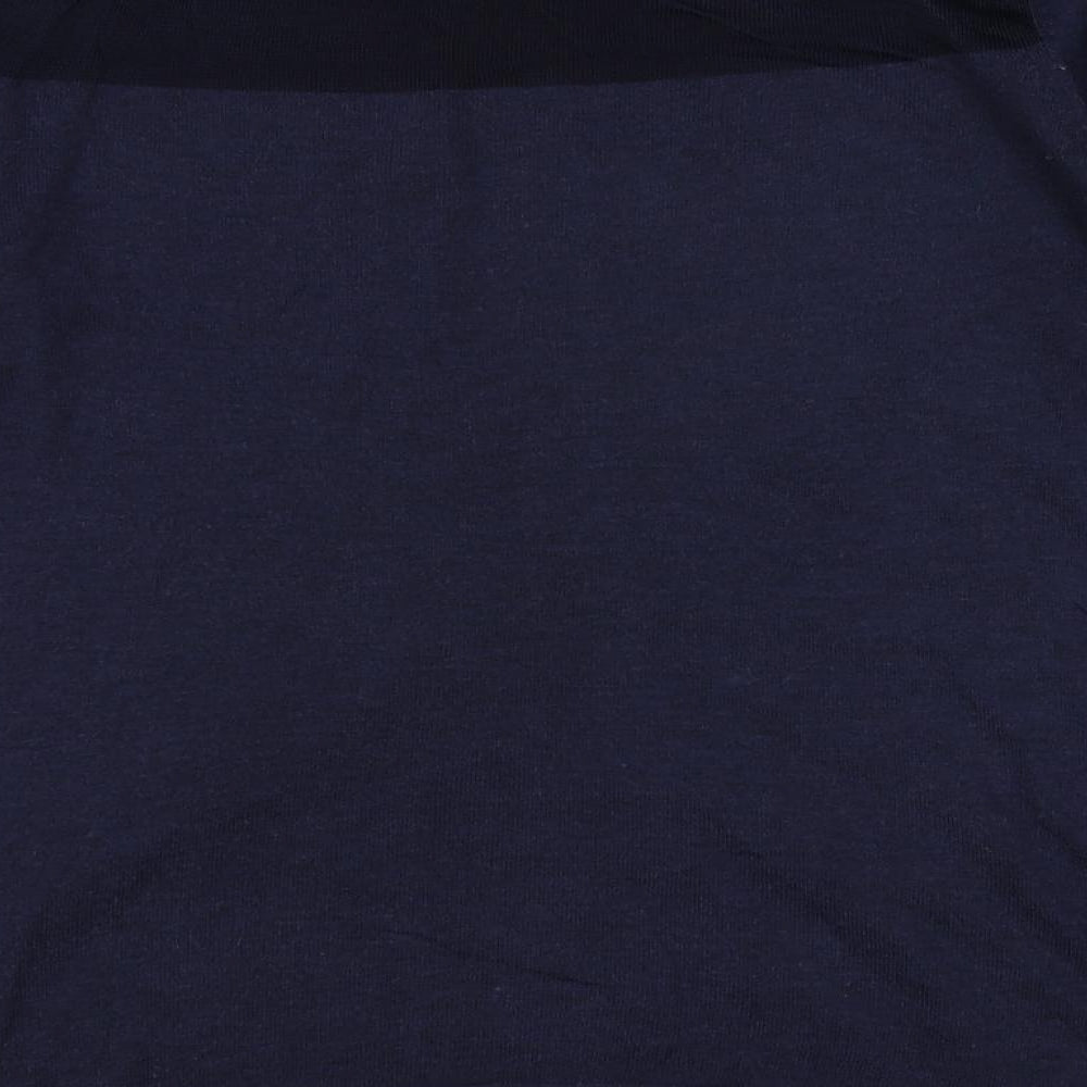 Esprit Womens Blue Round Neck Polyester Pullover Jumper Size M