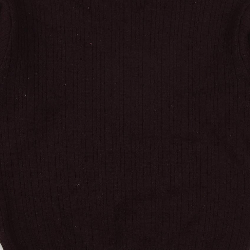 Marks & Spencer Mens Purple V-Neck Acrylic Pullover Jumper Size M Long Sleeve