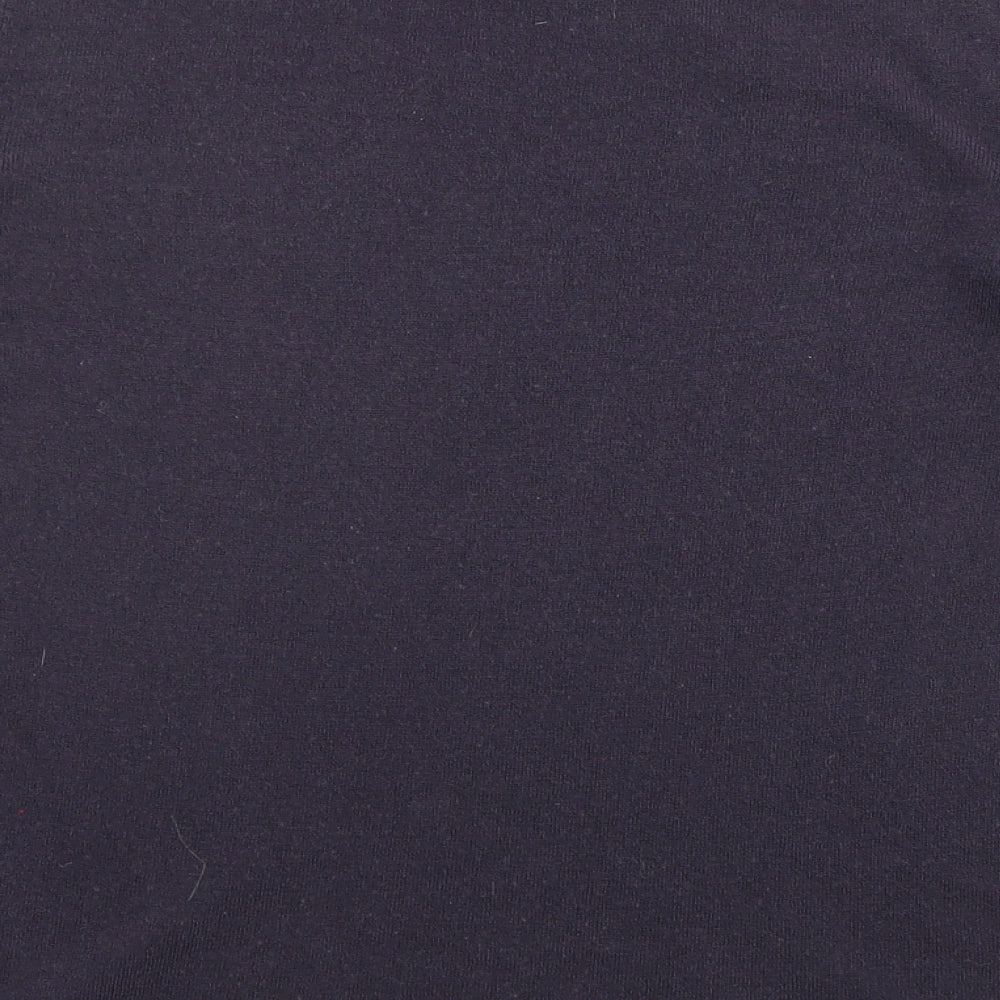 Bonmarché Womens Blue High Neck Acrylic Pullover Jumper Size 16