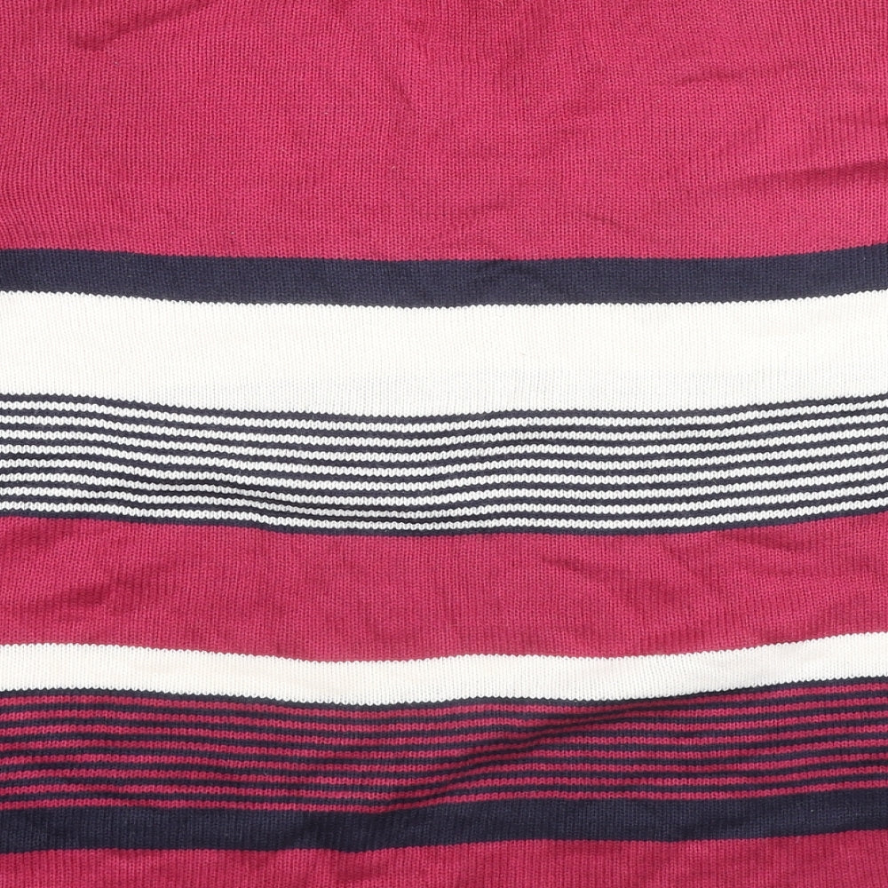 EWM Womens Multicoloured Collared Striped Acrylic Pullover Jumper Size 18 - Size 18-20