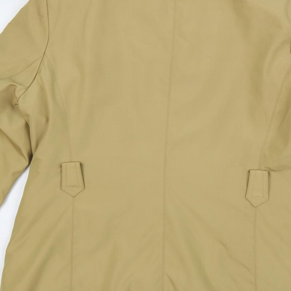 Klass Womens Beige Jacket Size 10 Zip
