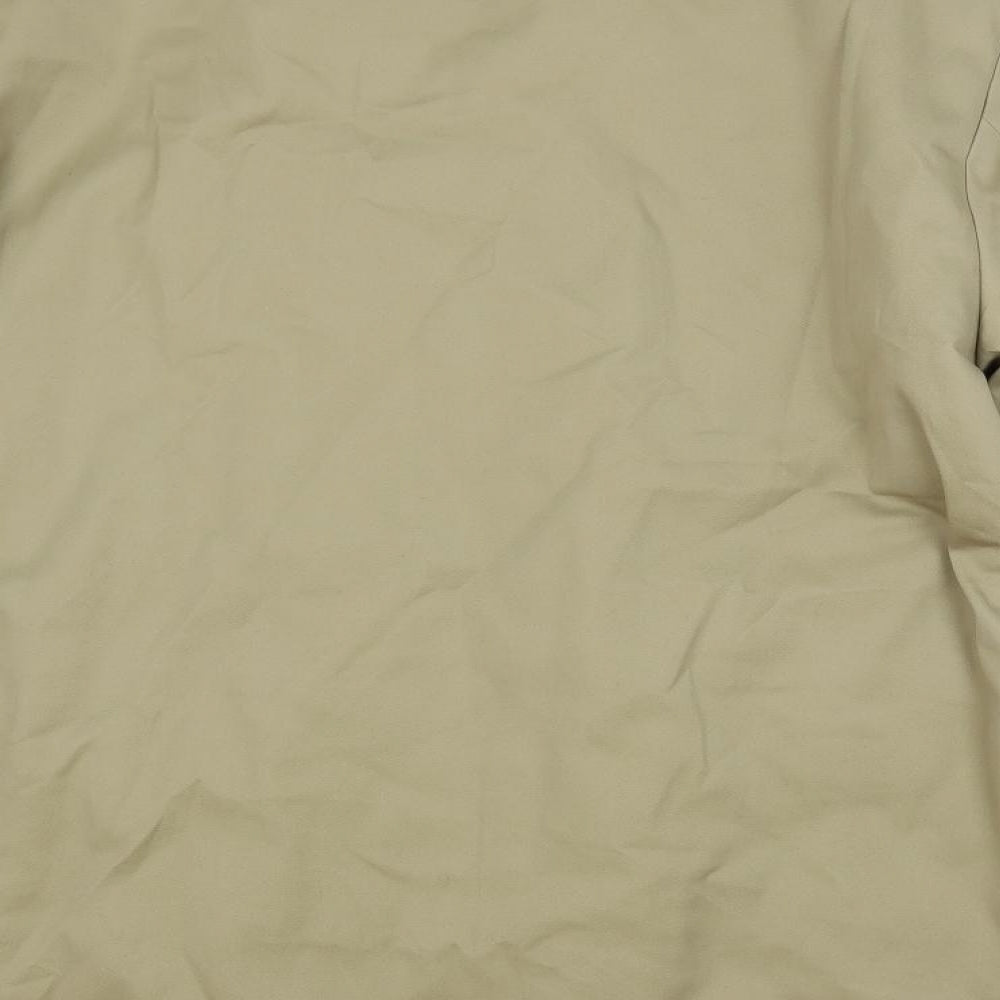 San Rosa Mens Beige Overcoat Coat Size XL Button