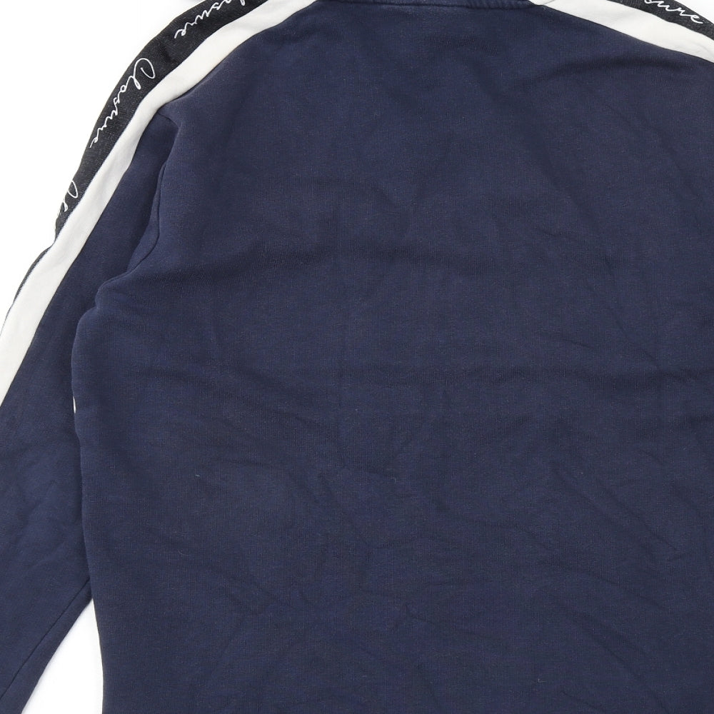 Closure Mens Blue Cotton Pullover Hoodie Size M