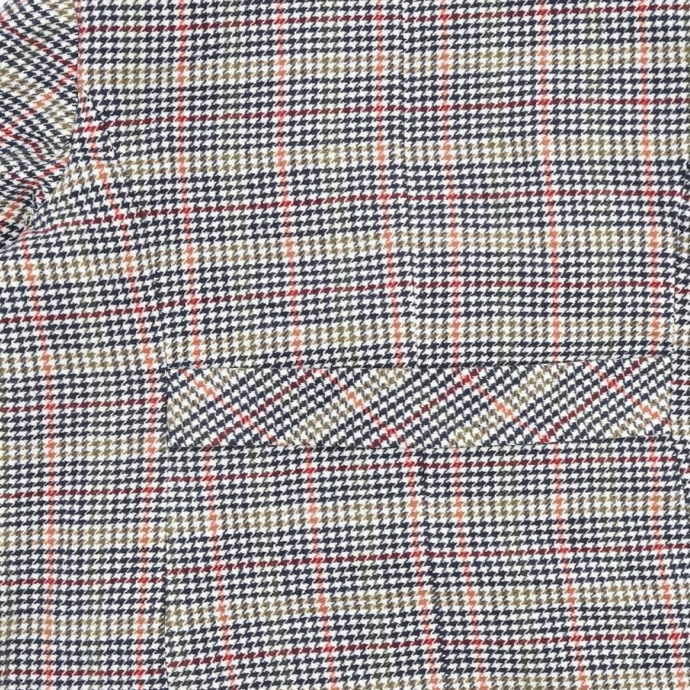 Debenhams Womens Multicoloured Check Overcoat Coat Size 18 Button