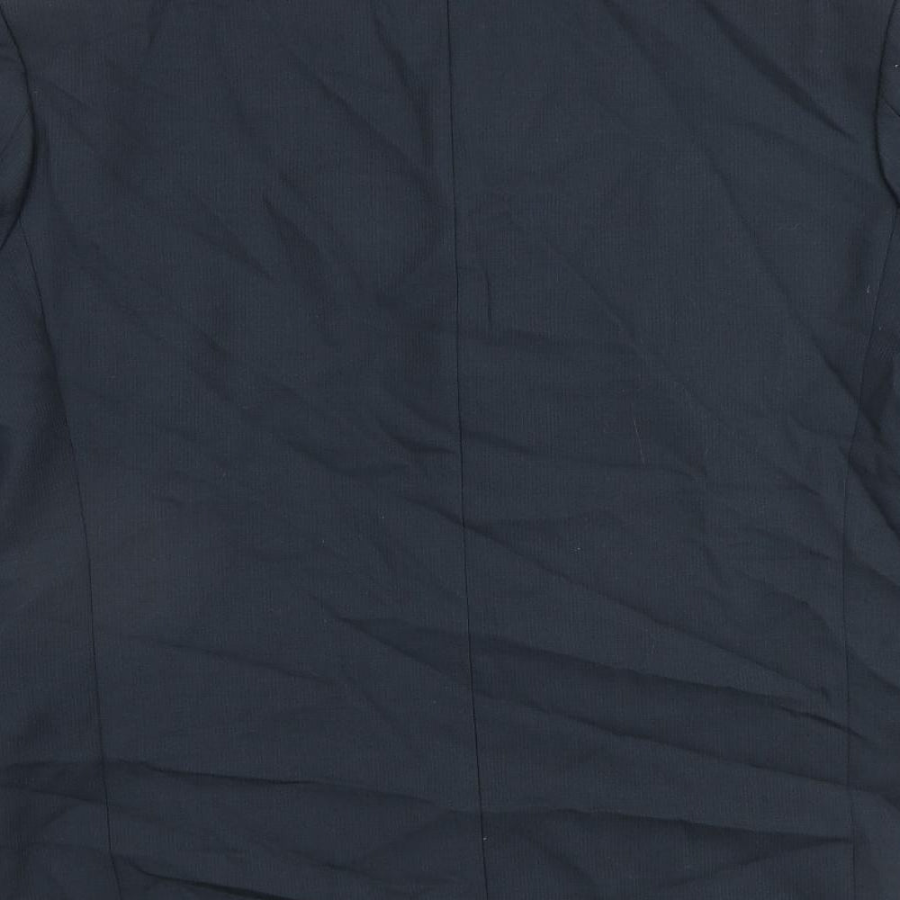 Simon Bermin Mens Blue Wool Jacket Blazer Size 40 Regular