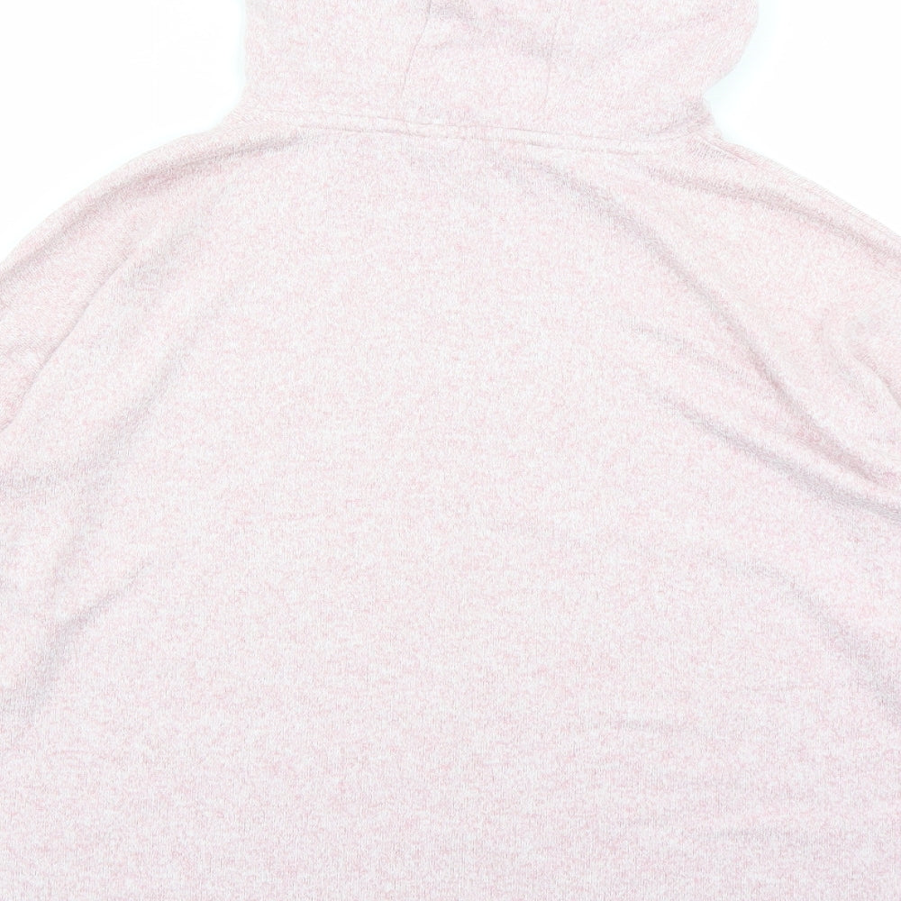 Marks & Spencer Girls Pink Viscose Pullover Hoodie Size 12-13 Years Pullover