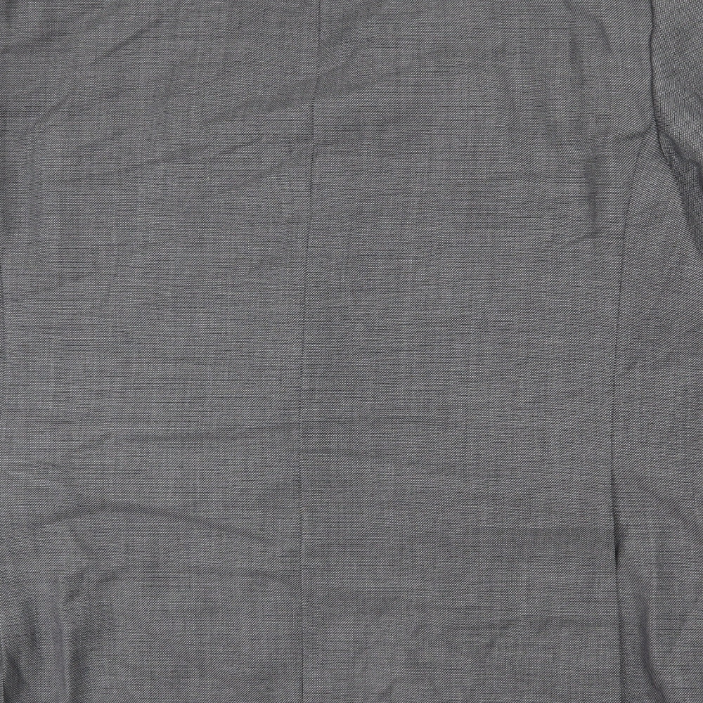 Marks & Spencer Mens Grey Wool Jacket Blazer Size 42 Regular