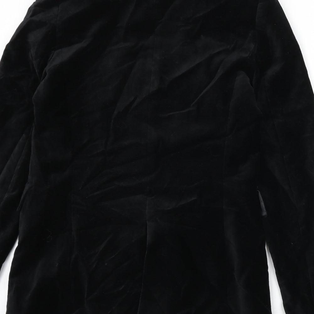 Zara Womens Black Jacket Blazer Size XS Button