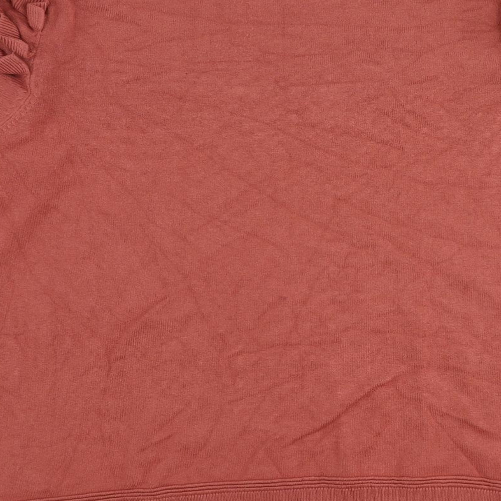 Principles Womens Pink Round Neck Viscose Pullover Jumper Size 12