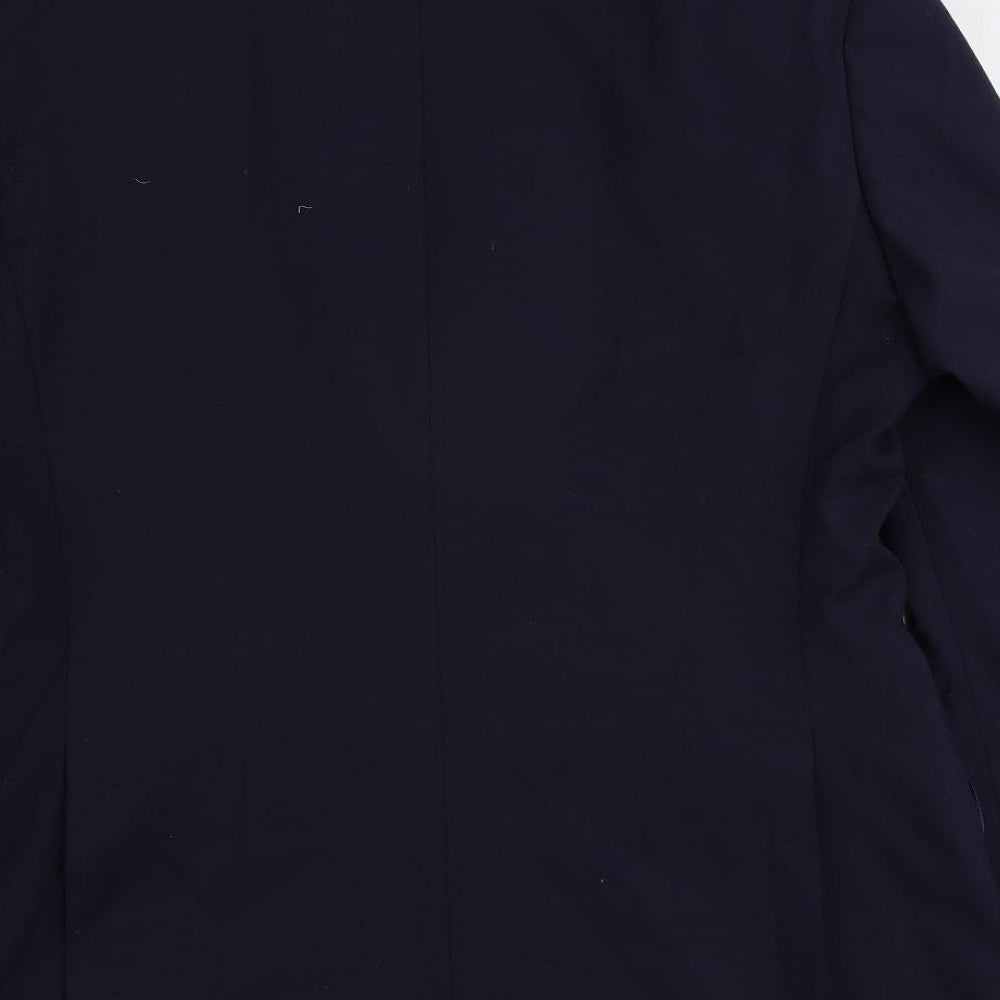 Marks & Spencer Mens Blue Wool Jacket Suit Jacket Size 40 Regular