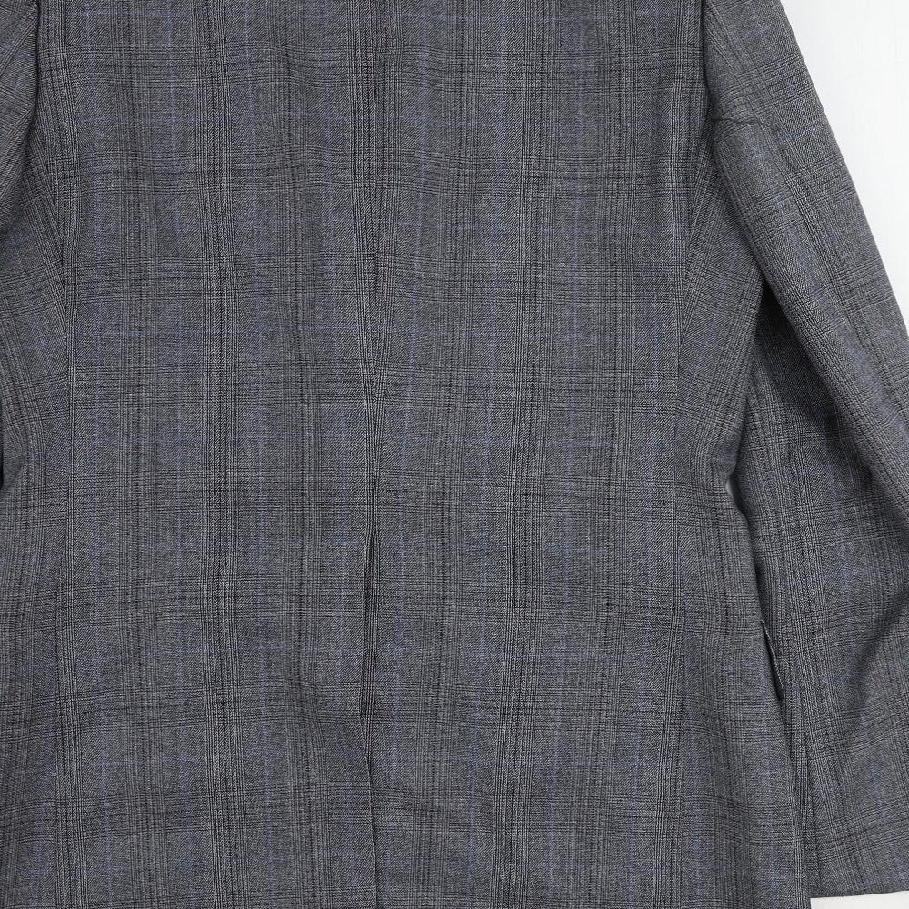 St Michael Mens Blue Wool Jacket Suit Jacket Size 40 Regular