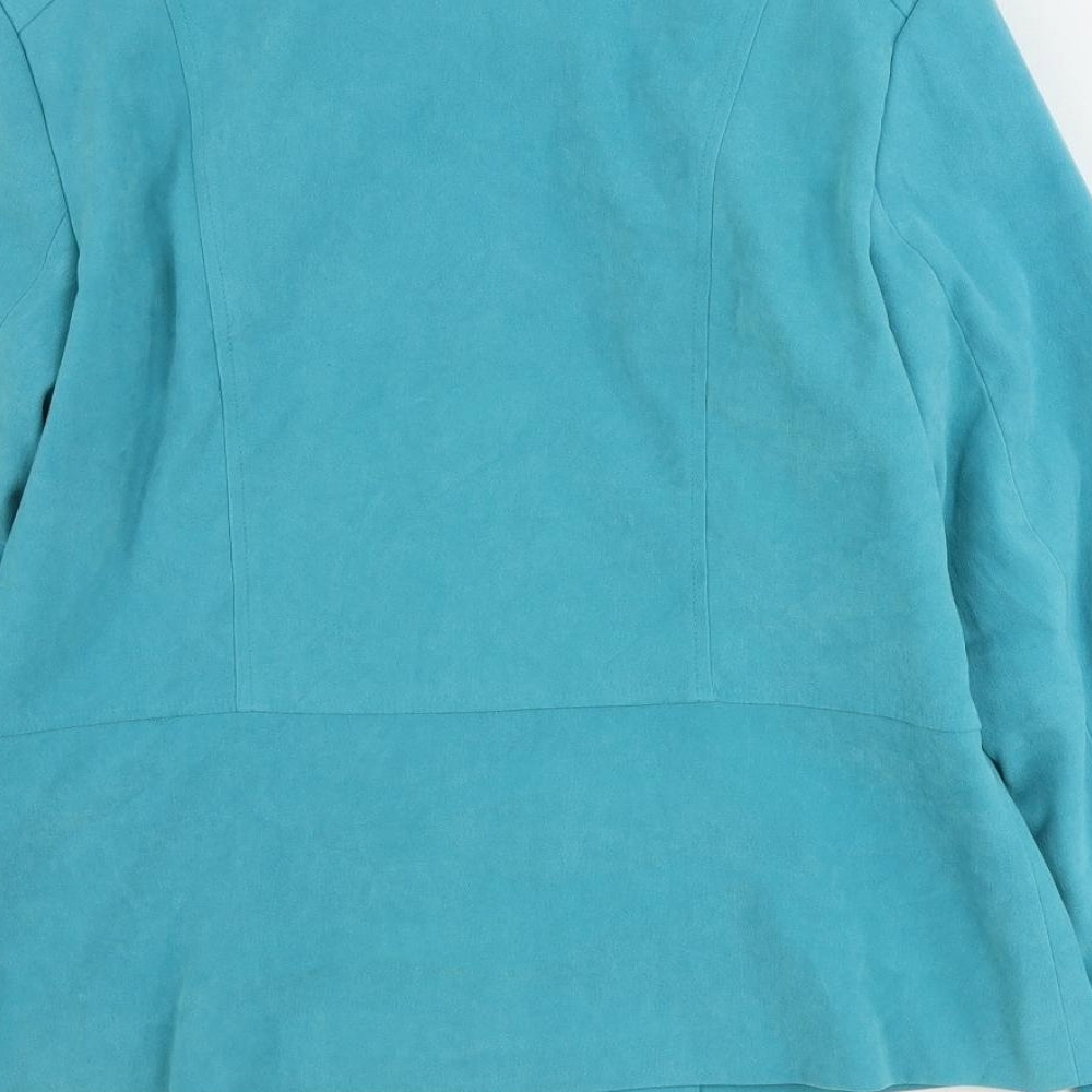 EWM Womens Blue Jacket Size 12 Zip