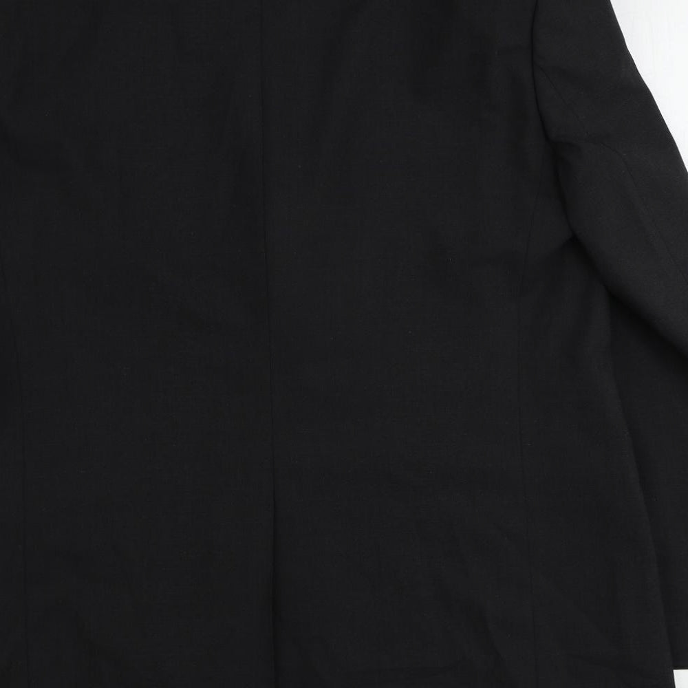 Marks & Spencer Mens Grey Polyester Jacket Suit Jacket Size 46 Regular