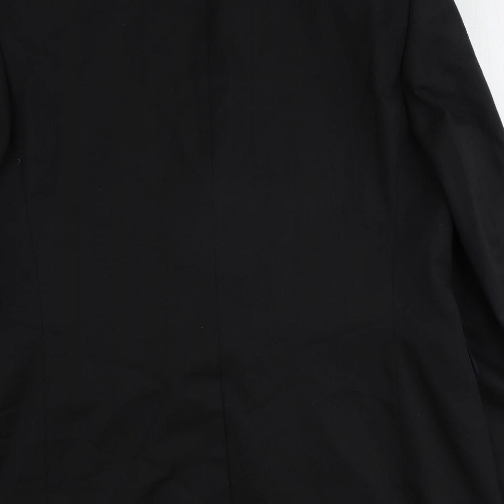 John Lewis Mens Black Polyester Jacket Suit Jacket Size 42 Regular