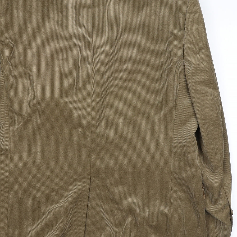 Marks & Spencer Mens Brown Polyester Jacket Suit Jacket Size 42 Regular