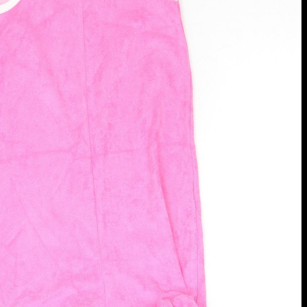 Marks & Spencer Girls Pink Cotton Playsuit One-Piece Size 4-5 Years Pullover - Fruit Wedge