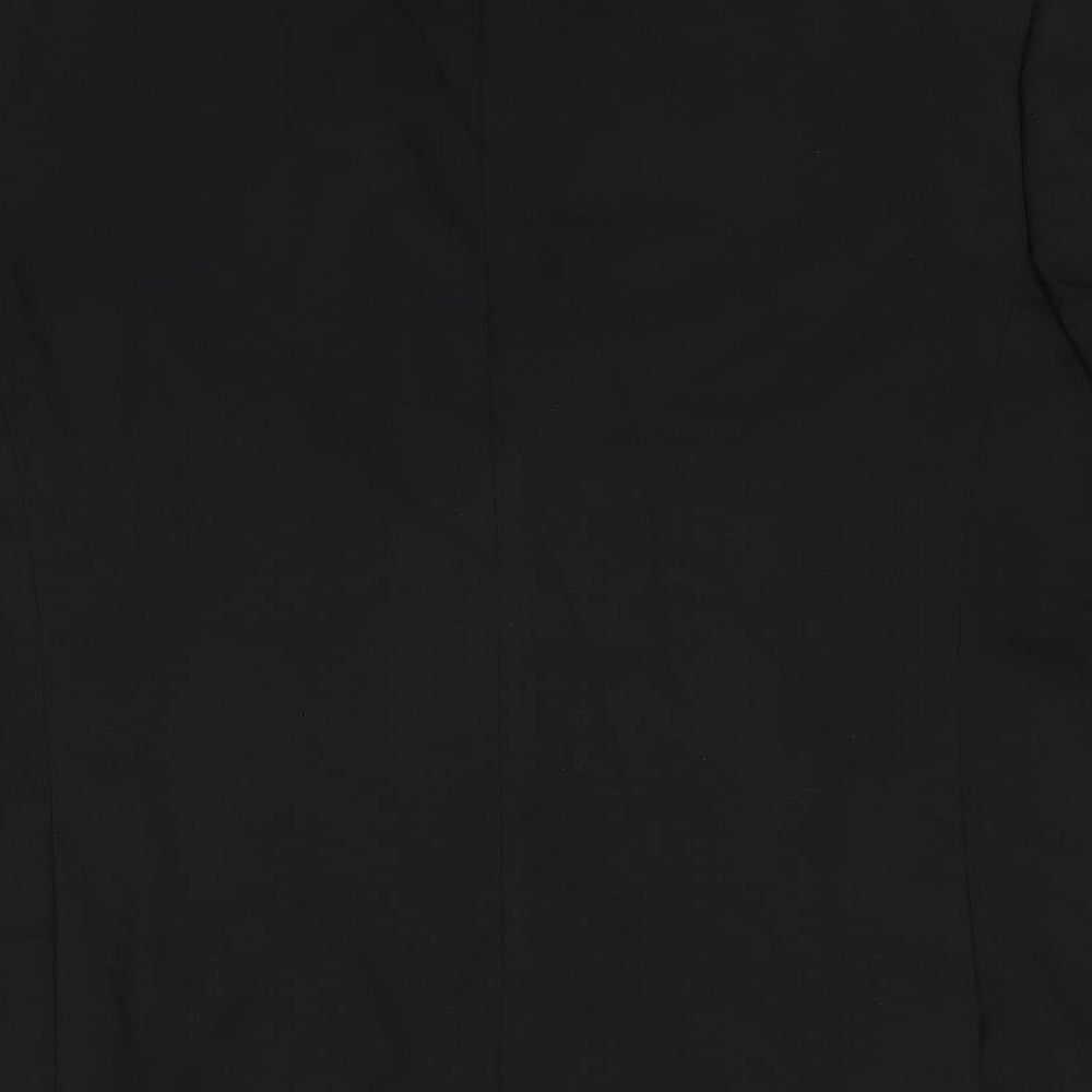 Marks & Spencer Mens Black Polyester Jacket Suit Size 42 Regular