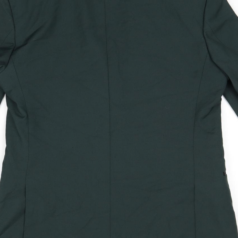 Marks & Spencer Mens Green Polyester Jacket Suit Jacket Size 36 Regular