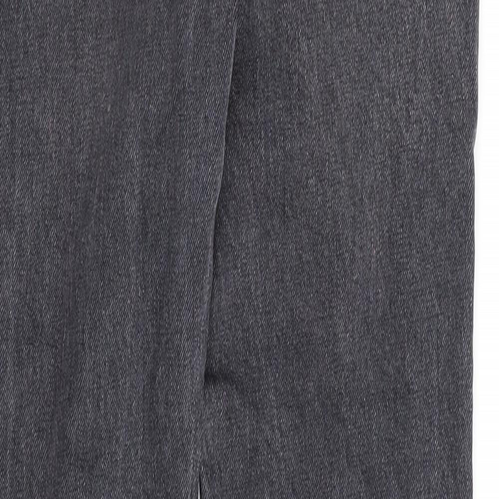 Topman Mens Grey Cotton Skinny Jeans Size 30 in L32 in Regular Button