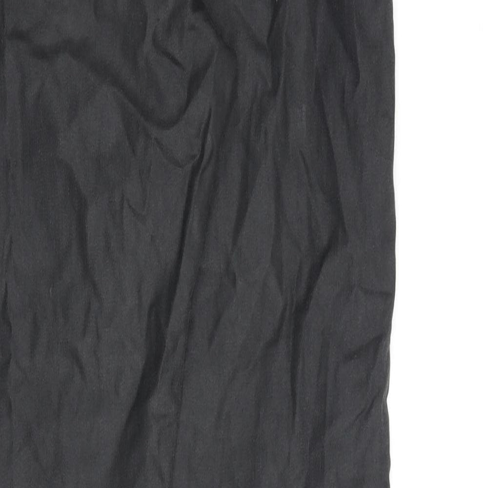 Warehouse Womens Black Cotton Skinny Jeans Size 12 L30 in Regular Zip
